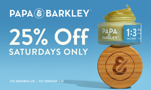 25% Off | Papa & Barkley Saturdays deal offer