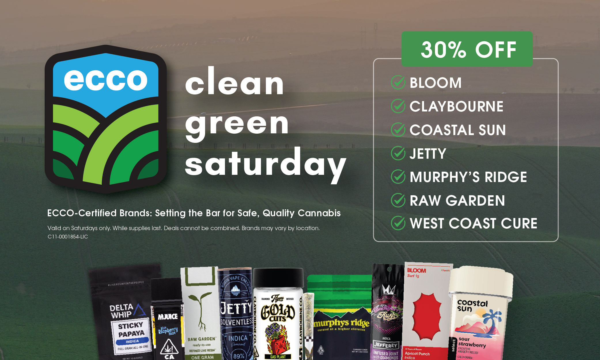 30% OFF | CLEAN GREEN SATURDAY deal offer