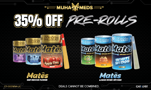 35% Off Muha Meds Prerolls deal offer