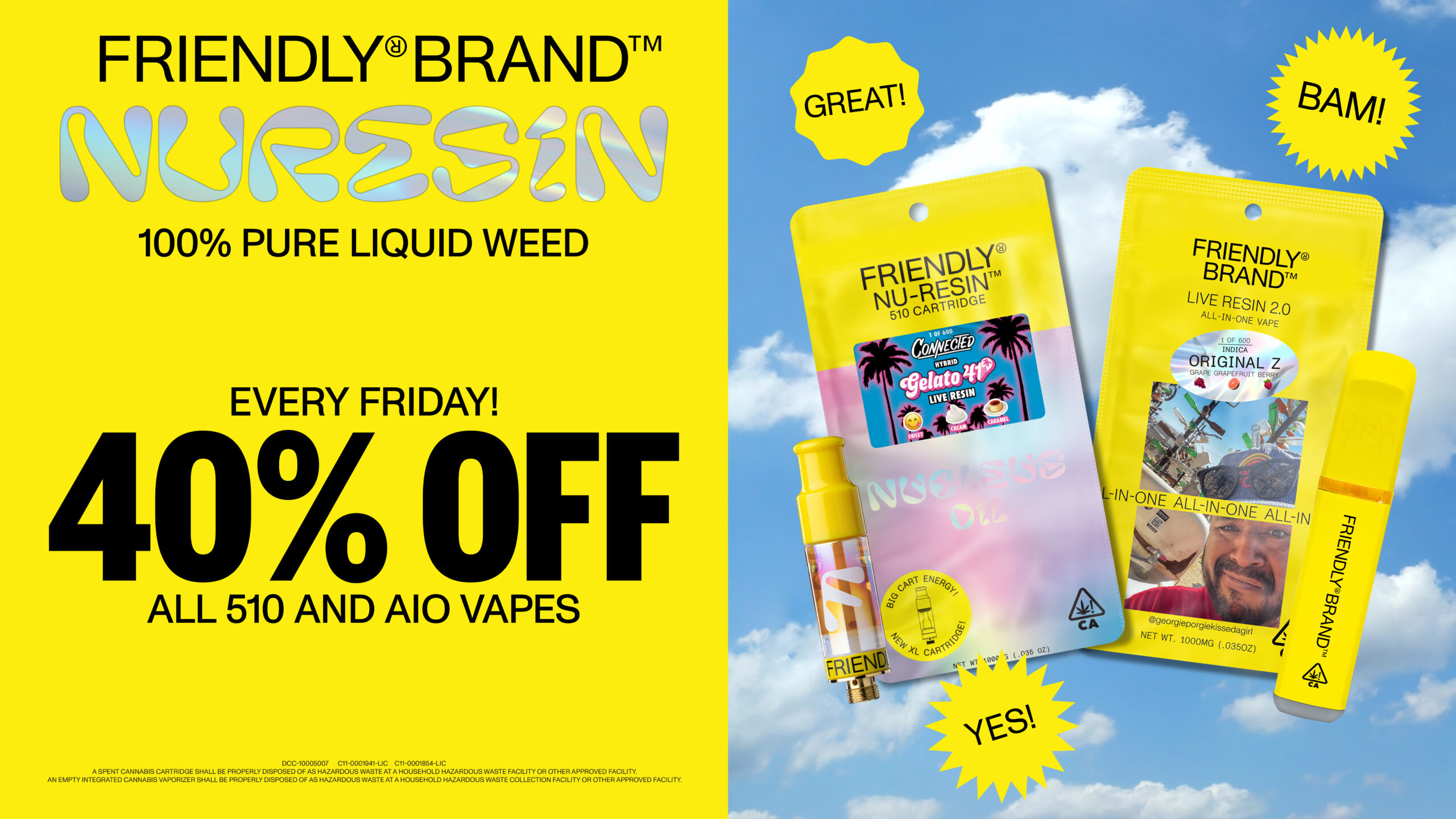 40% Off Friendly Friday deal offer