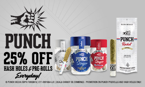 25% Off Punch Hash Holes & Prerolls deal offer